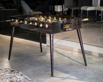 Eucalyptus Wood Unique Foosball Game, Luxury Home Goods, Handmade Tabletop Soccer, Man Cave Game Ideas, Best Game Table, Valentines day gift
