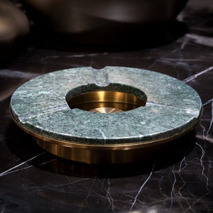 Luxury Marble Cigar Tray, Unique Marble Ashtray, Cigar lovers best gift, Cigar Gift for men, Birthday gift Cigar Ashtray, Cigar Accessories