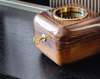 Watch Case For Single Watch, Watch case For Men, Anniversary Gift For Men, Wooden Watch Storage, Luxury Watch Organizer, Christmas Gift idea