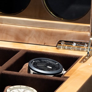handmade unique watchbox hinge detail