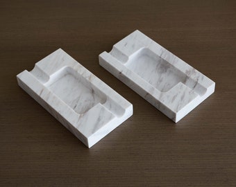 Calacatta Marble Cigar Ashtray, Groomsman Gift