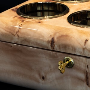mapa burl watch case close lock detail