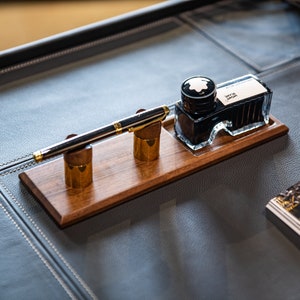Ink Rest Wood Fountain Pen Rest With Ink Division: Desk Organizer - Etsy