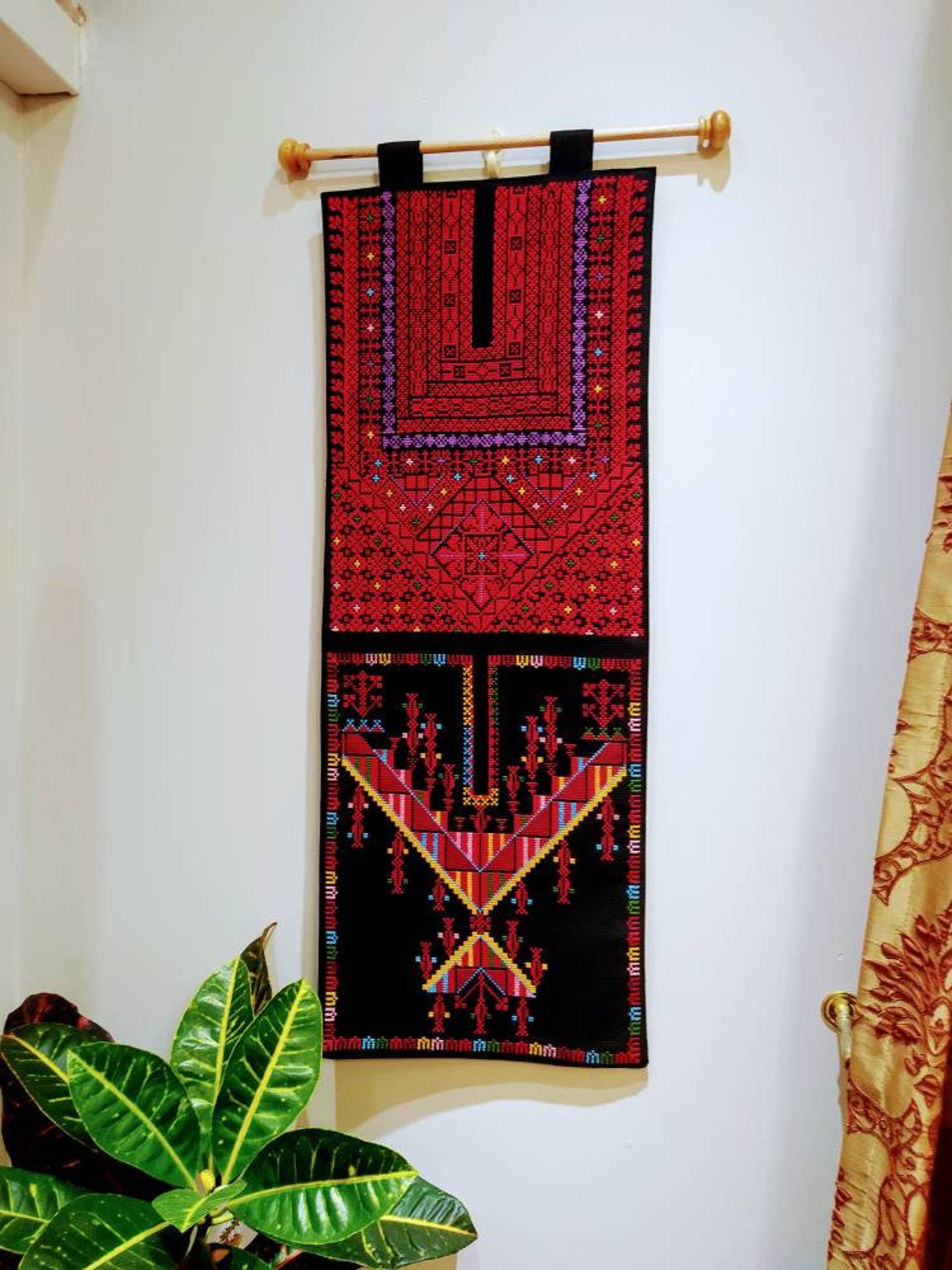 HANDMADE PALESTINIAN EMBROIDERED Wall Hanging Gaza and Etsy