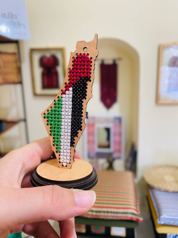 Set of 3 Maps of Palestine Tatreez Cross Stitch Pattern, Palestinian ...