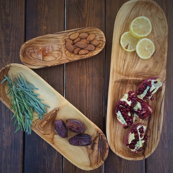 Olive Wood Plates Etsy