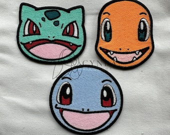 3 Pack Water Leaf fire Cuties Embroidered Patch|Gift Embroidery Patch| Personalized Embroidery Patch| Meme Patch| C Start Embroidery