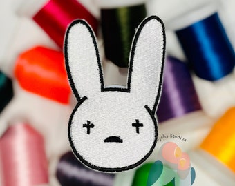 RABBITS SMALL SET OF 2 Iron On Patch Animals Children Bunny