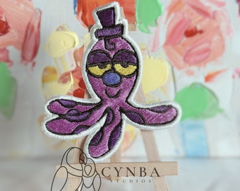 Y2K Cartoons Inspired Patch|Fighting Evil Cartoon|Empowerment Girls Iron on patch| Customized Octopus |empower Inspired