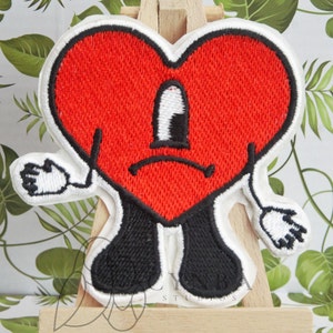 UVST Iron-on Patch|Malo Bunny Embroidered Patch|Malo Bunny Iron On Patch| YHLQMDLG| Corazon Triste