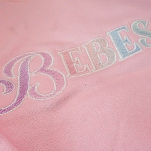 Bebesota Iridesent Embroidered Hoodie| Bad Bunny Hoodie| Benito Inspired| Conejo Malo Embroidered Hoodie Customized