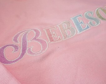 Bebesota Iridesent Embroidered Hoodie| Bad Bunny Hoodie| Benito Inspired| Conejo Malo Embroidered Hoodie Customized