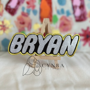 Custom Building Name Patch Building| Fun bookbag Letter Patch| Customized Patch| birthday gifts| blocks gifts| Iron-on patch
