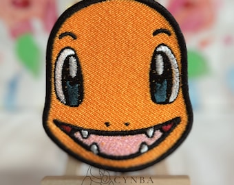 Orange fire Cutie Embroidered Patch|Gift Embroidery Patch| Personalized Embroidery Patch| Meme Patch| C Start Embroidery