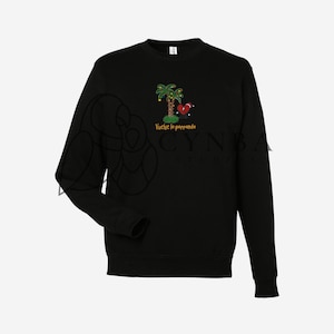 Bad Bunny Embroidered Sweatshirt| Christmas Bad Bunny Sweatshirt| Benito Inspired| Ugly Benito Chrsitmas Sweater