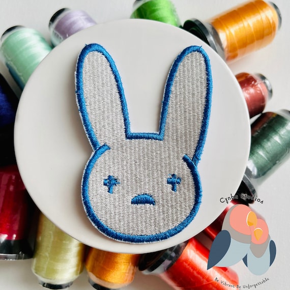 Energizer Bunny Ears Embroidered Iron on Patch 3.75 X 