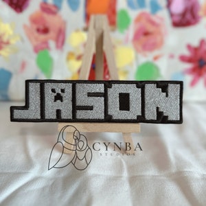Custom Craft Name Patch| Inspired gaming Letter Patch| Customized Patch| gamer gifts| Mine gaming gifts