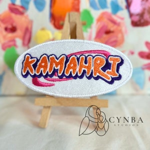 Custom Orange Anime Name Patch| Inspired anime Letter Patch| Customized Patch| anime gifts| anime gifts