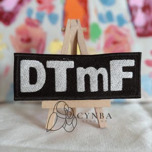 Letra Conejo Embroidered Patch| Reggeaton Patch| DTMF Embroidery Patch| Musica Patch| PR Embroidery Patch