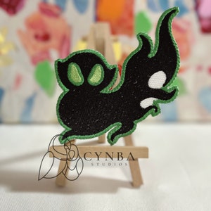 Dark Ghost Y2K Cartoons Inspired Patch|Fighting Evil Cartoon|Empowerment Girls Iron on patch| Customized shadow |empower Inspired