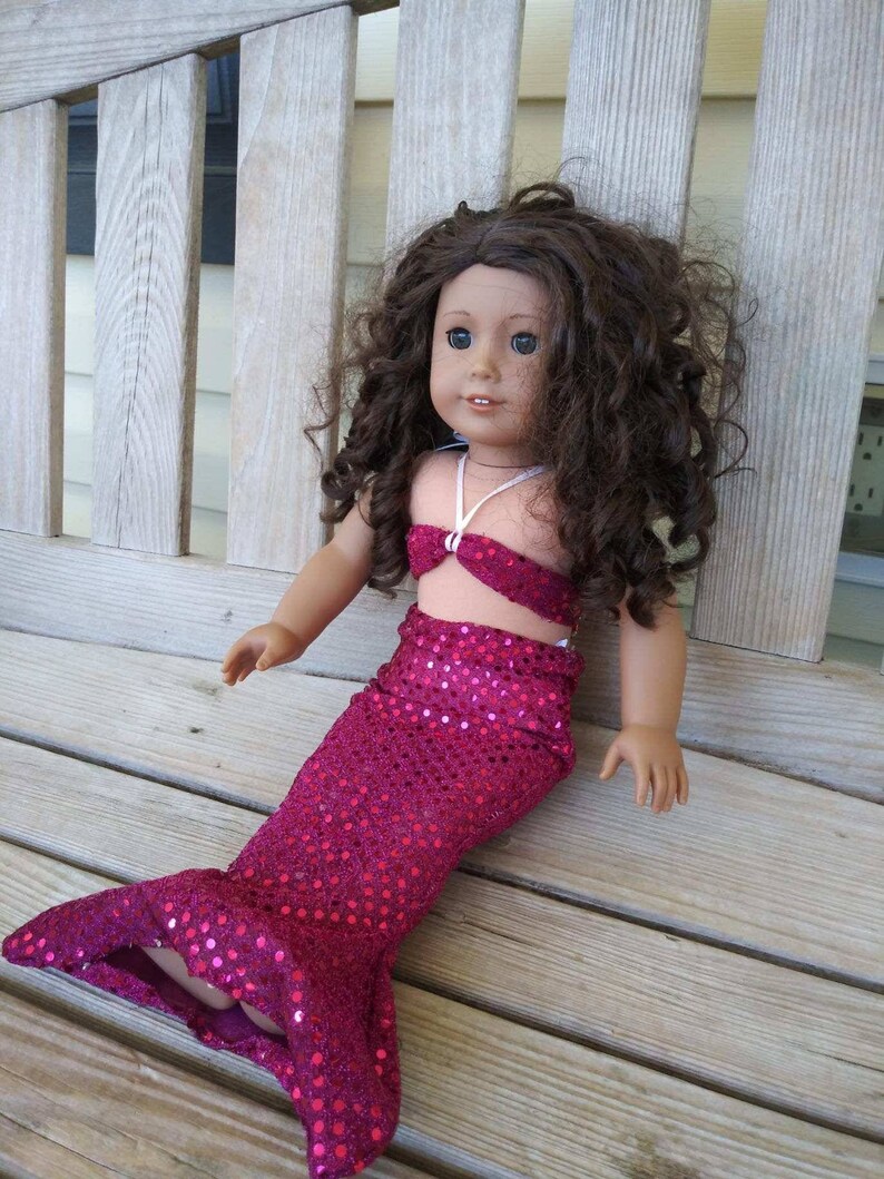 American Doll/ Baby Doll dress up Mermaid Costumes Hand Made Etsy
