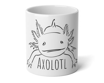 Taza Axolotl - Axolotl en una taza - 20oz, Taza Jumbo Tamaño - Taza de café Axolotl - Regalo de Navidad para Axolotl