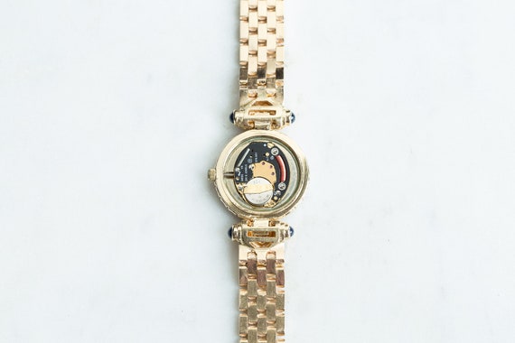 Vintage Ladies 14kt Yellow Gold Tourneau Diamond … - image 2