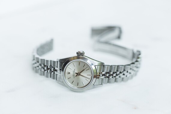 Vintage Ladies Rolex Oyster Perpetual Stainless S… - image 8