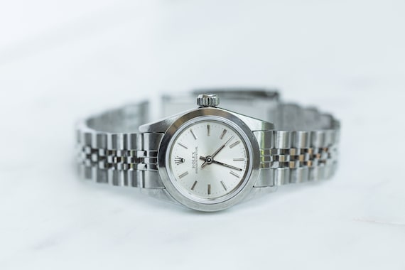 Vintage Ladies Rolex Oyster Perpetual Stainless S… - image 1