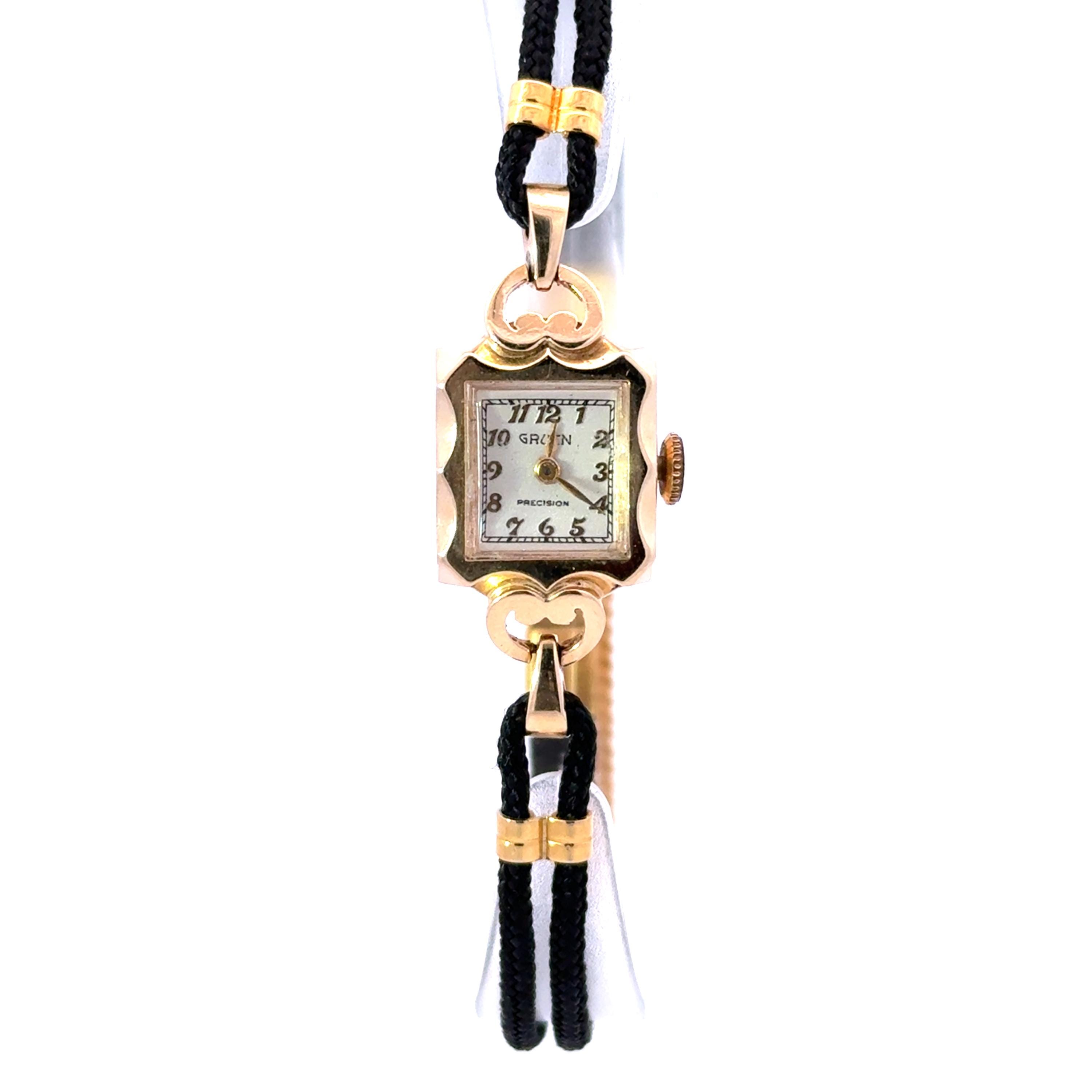 Gruen Watch Black and Gold - Etsy