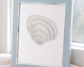 Coastal Art Print | Pawleys Island Shell I Watercolor I Beach Decor
