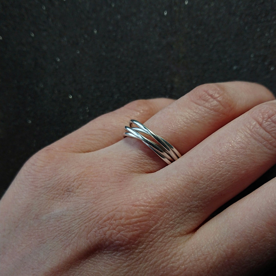 Silber AntiStressRing. Meditativer Schmuck Etsy.de