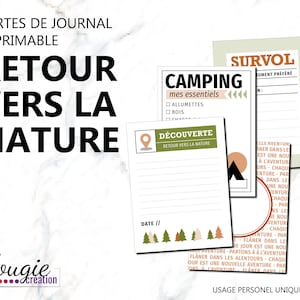 Carte journal ''Retour vers la nature''