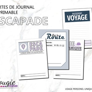 Carte journal - ''Escapade''