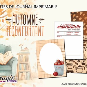 Carte journal « Automne Réconfortant »