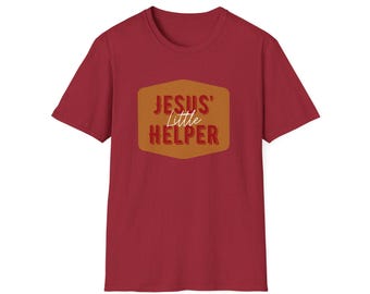 Jesus little helper Unisex Softstyle T-Shirt