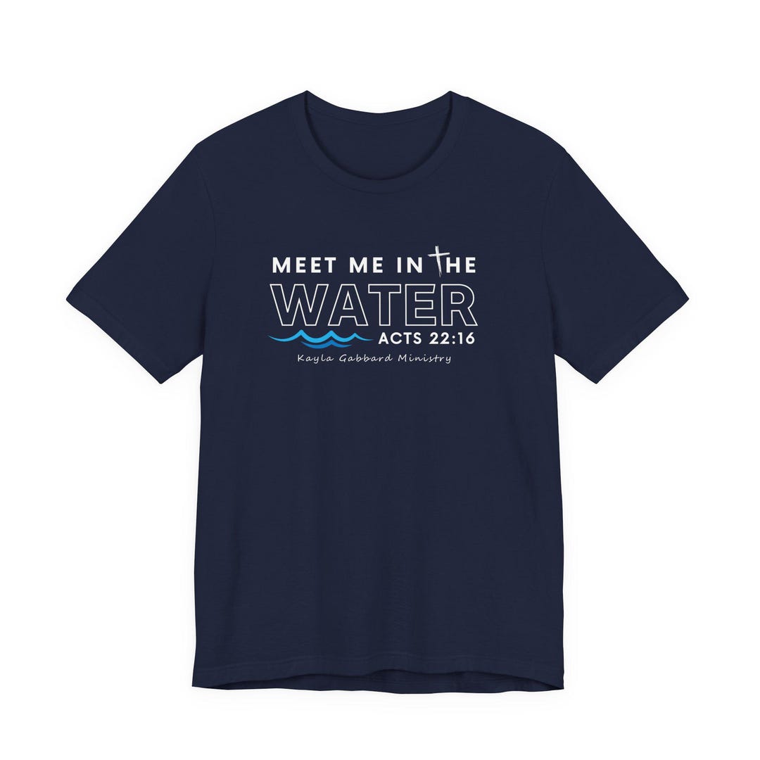 Meet Me in the Water | Unisex Jersey Short Sleeve Tee - Etsy