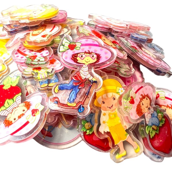 Strawberry Shortcake| Acrylics for Charms | Acrylics for Phone Grips | 4cm Acrylics | Acrylics for Cell Phone Charms | Acrylic Charms