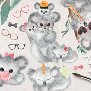 Watercolor Koala PNG Clipart, Baby Shower Invitation Boy Girl Bear ...