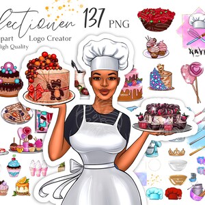 Clipart de doces por Navka, Clipart de Candyland, Clipart de loja de doces, Clipart de criador de logotipo de padaria, Clipart de pessoas PNG