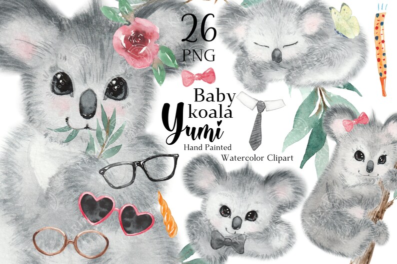Watercolor Koala PNG Clipart, Baby Shower Invitation Boy Girl Bear ...