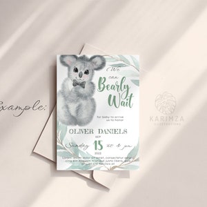 Watercolor Koala PNG Clipart, Baby Shower Invitation Boy Girl Bear ...