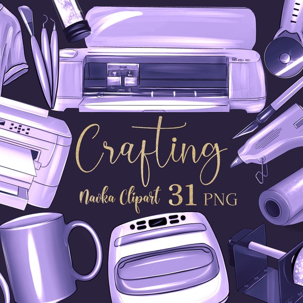 Craft Clipart Purple by Navka, Cricut Machine PNG LAVENDER colour aesthetic, Instant Download