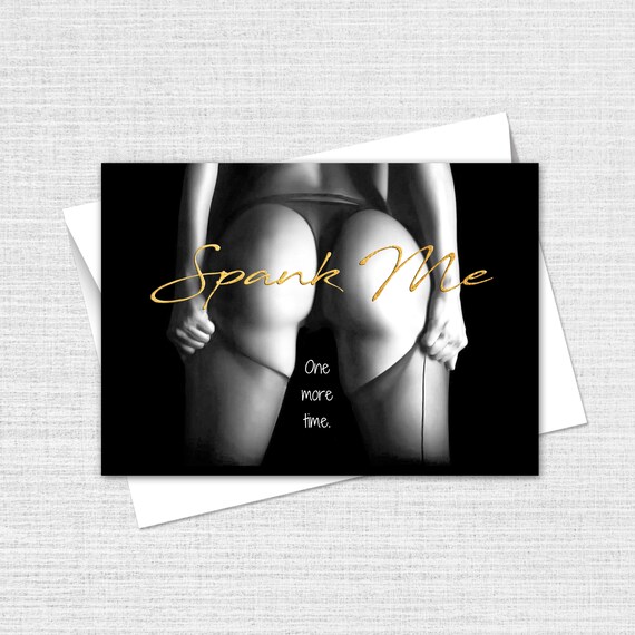 Spank Me BDSM Card. Bum Stockings Card for Daddy - Etsy