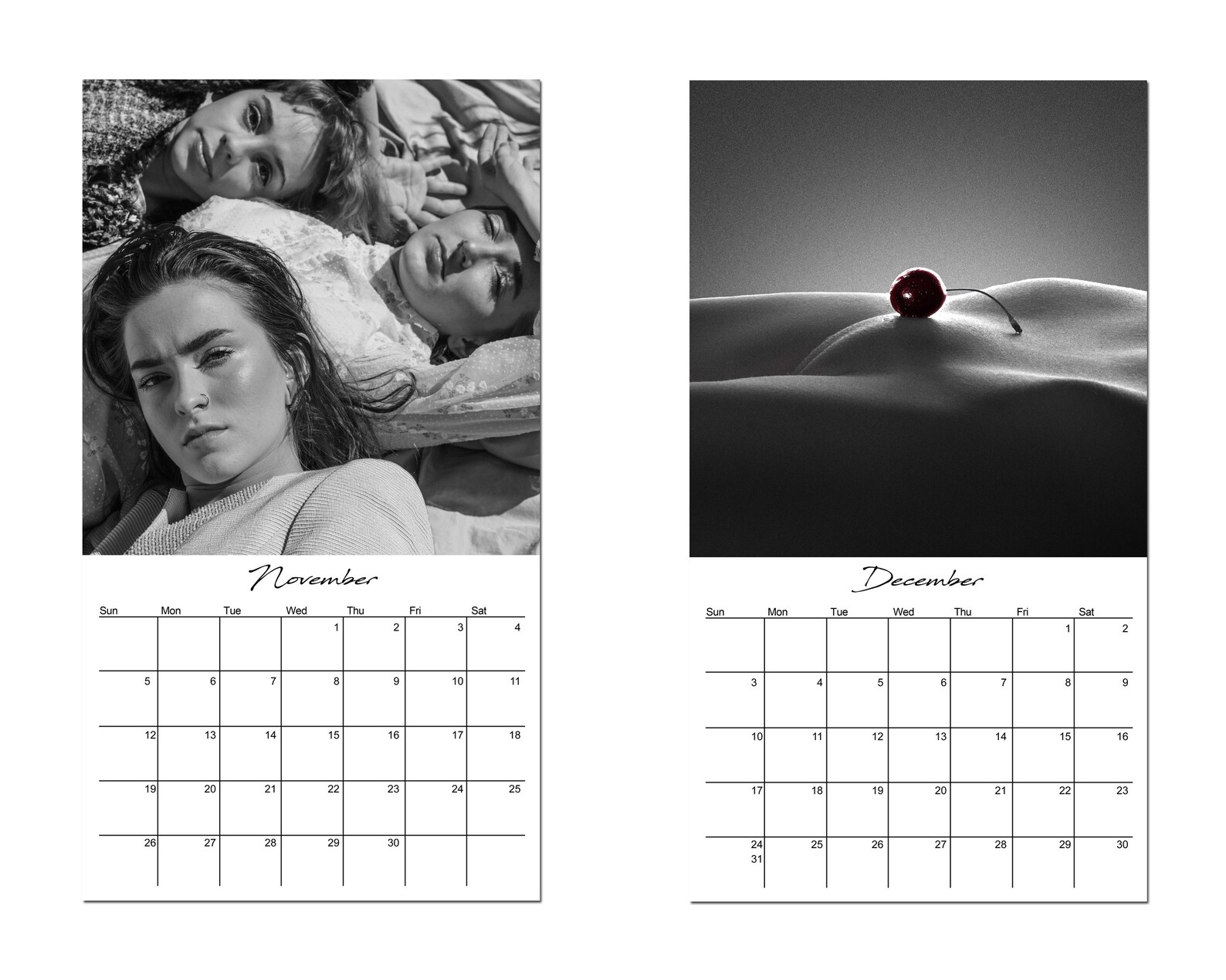 Lesbian Calendar 2023 Black and White Photos of Queer Women. Etsy