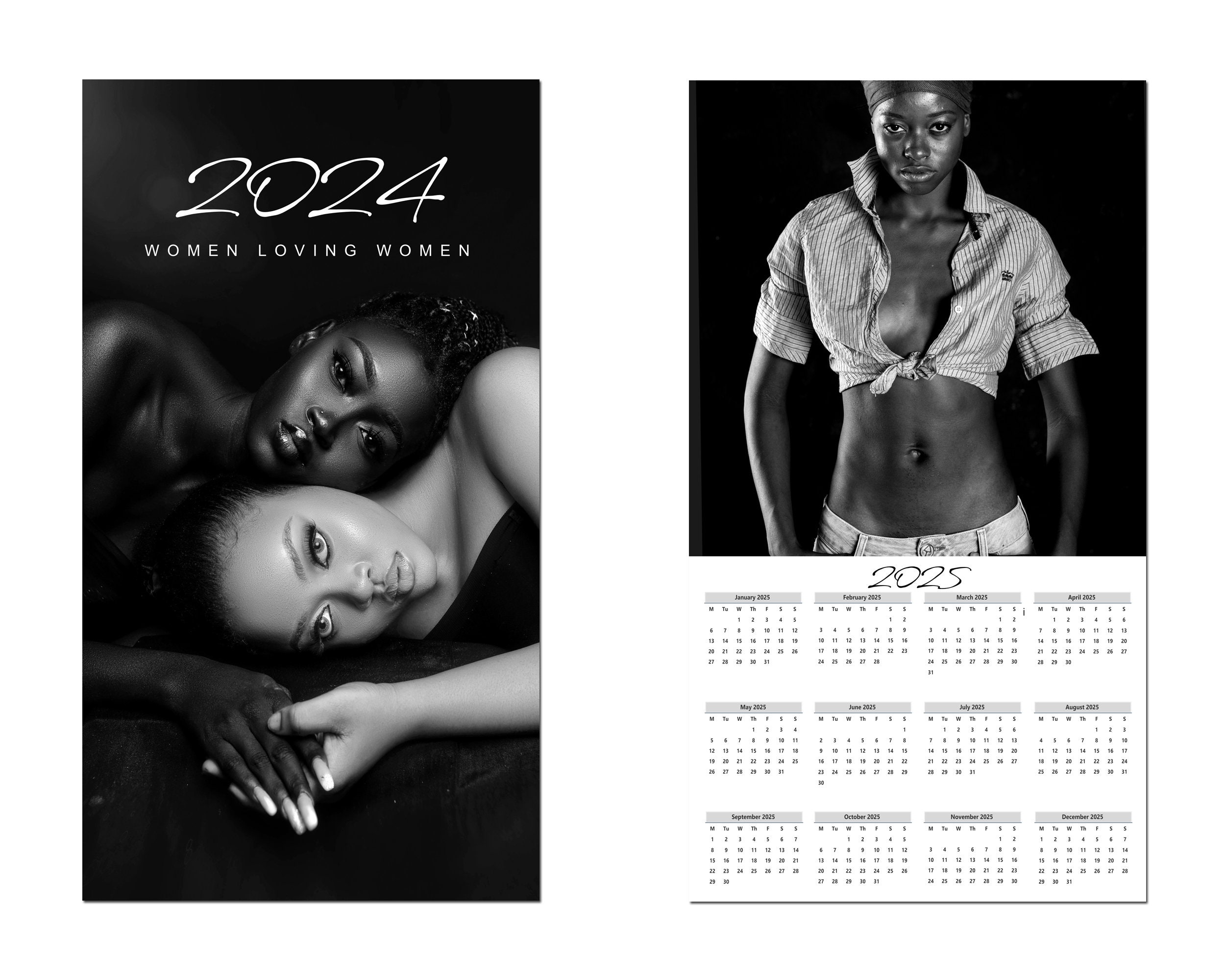 Women of Color Lesbian Calendar 2024 Queer Women Black and Etsy