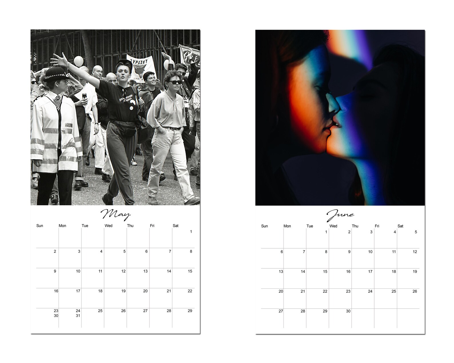 Queer women wall calendar 2021 Etsy
