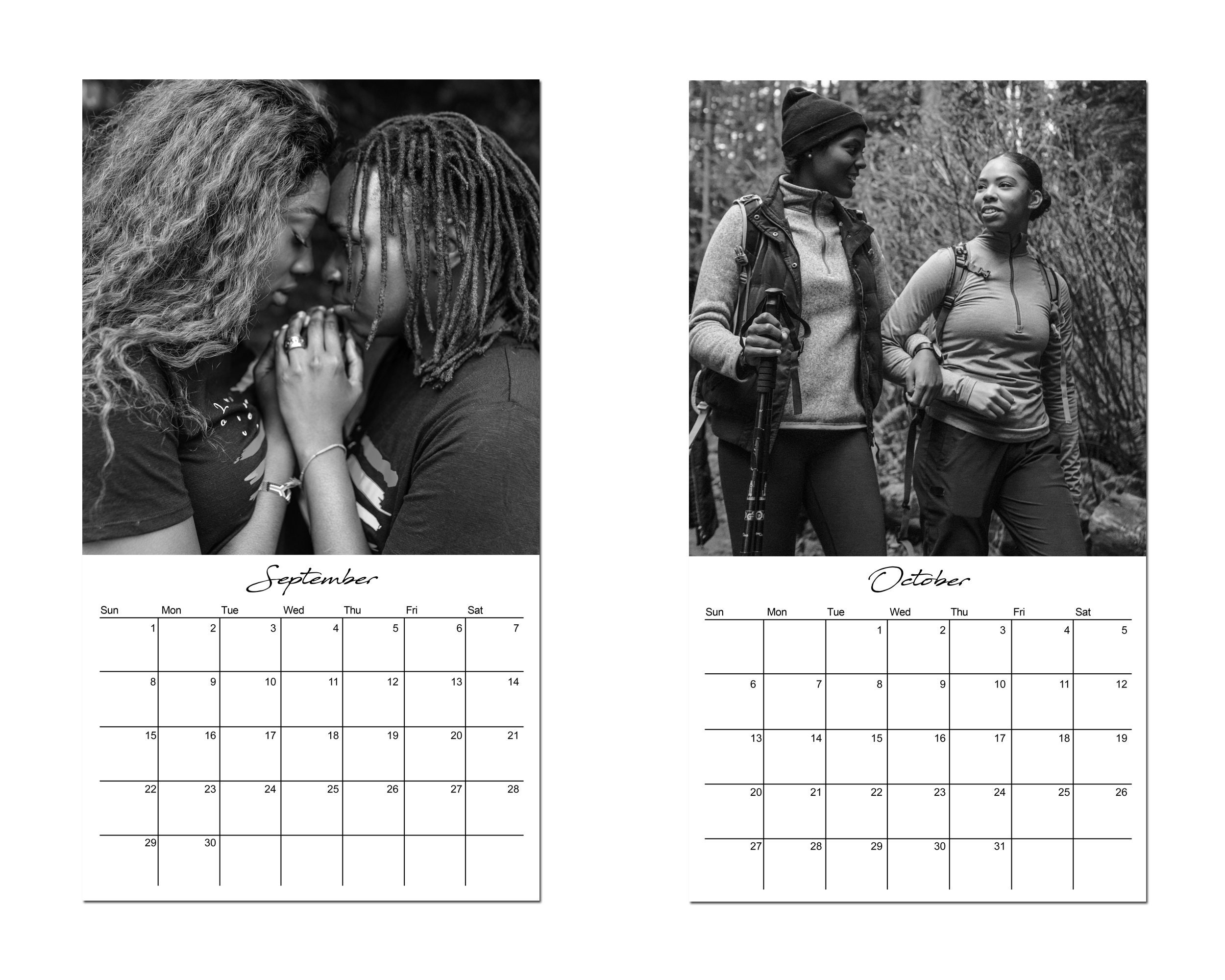 Women of Color Lesbian Calendar 2025 Queer Women Black and Etsy