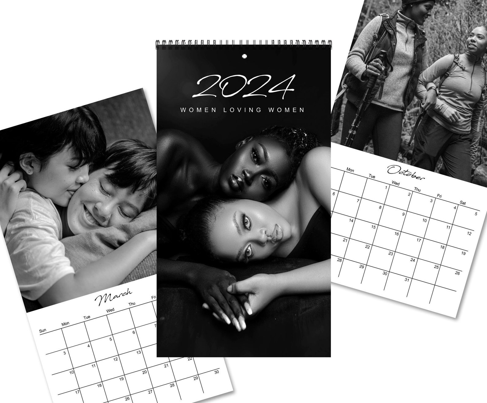 Women of Color Lesbian Calendar 2024 Queer Women Black and Etsy