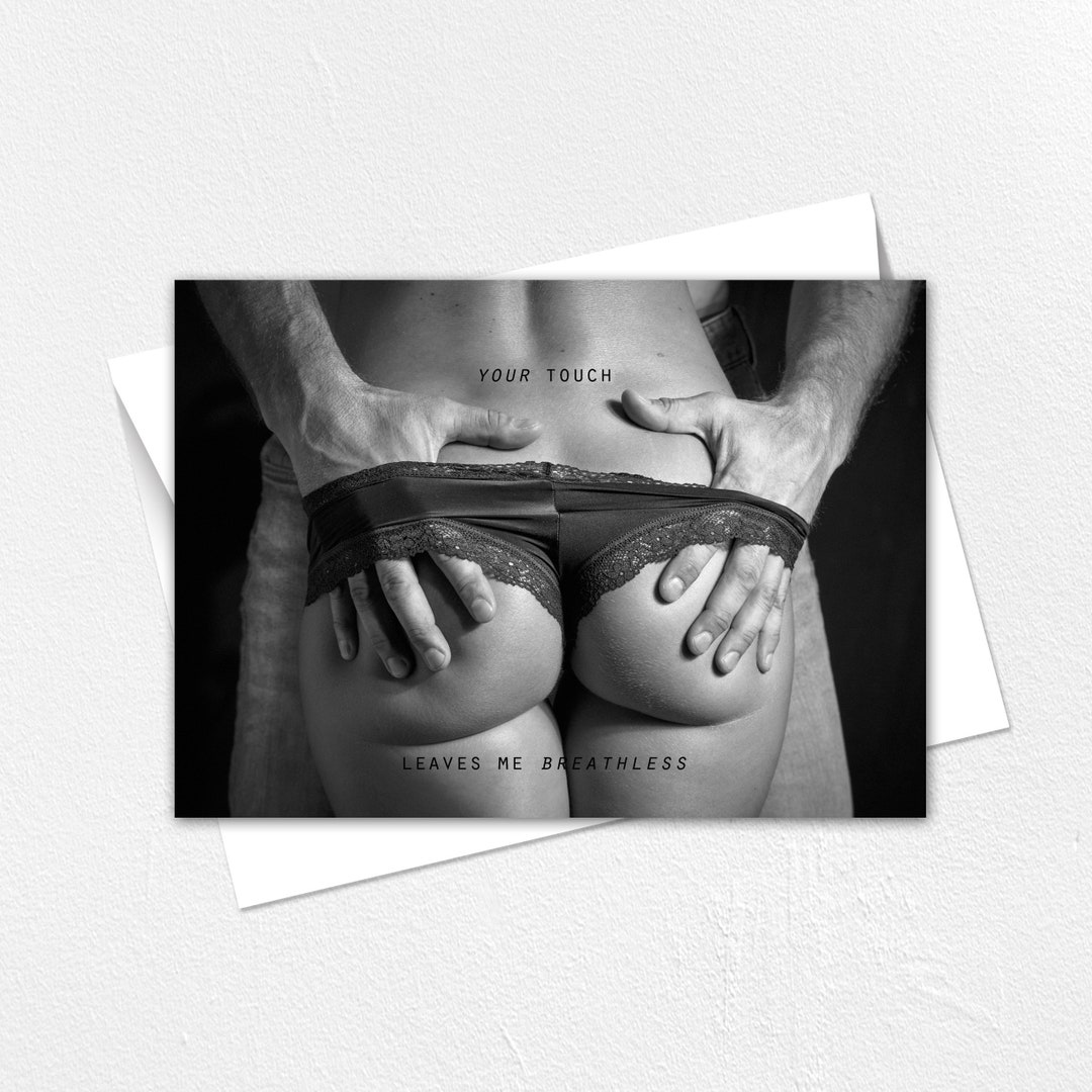 Sexy Butt Card. Man's Hands on a Woman's Ass in Lace - Etsy Finland